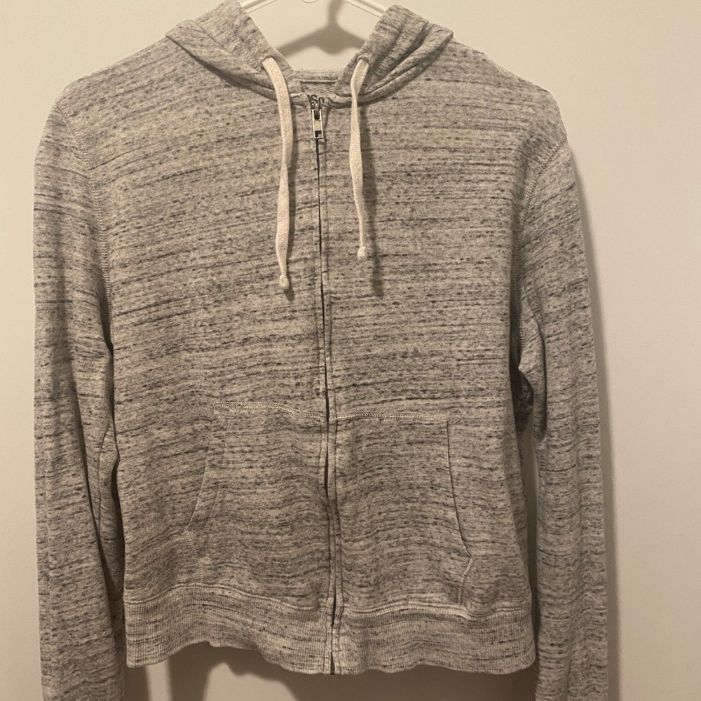 grey zip up